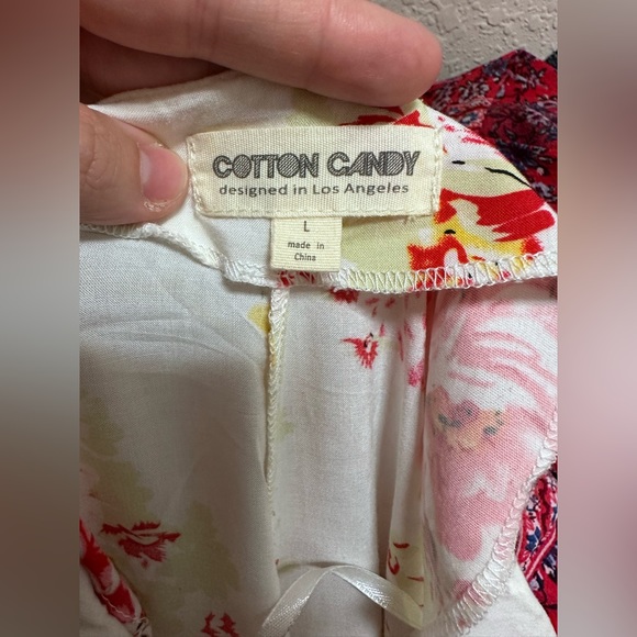 Open Leg flow floral boho pants - Picture 5 of 6